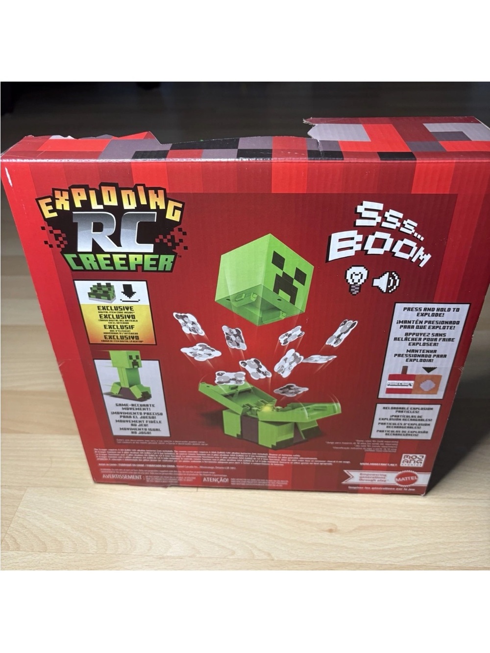 Minecraft Exploding RC Creeper Toy with Remote Control & Digital Item Code NEW - Picture 7 of 8
